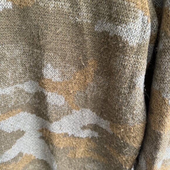 Banana Republic Camo Sweater Wool Blend W L - Picture 7 of 8